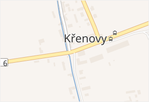 Křenovy v obci Křenovy - mapa části obce