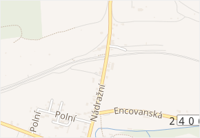 Nádražní v obci Křešice - mapa ulice