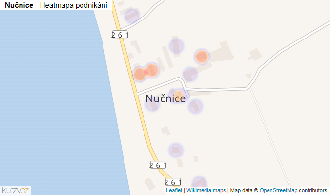 Mapa Nučnice - Firmy v části obce.