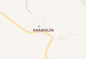 Kramolín v obci Křešín - mapa části obce