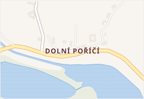 Dolní Poříčí v obci Křetín - mapa části obce
