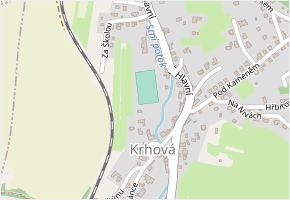 Hlavní v obci Krhová - mapa ulice