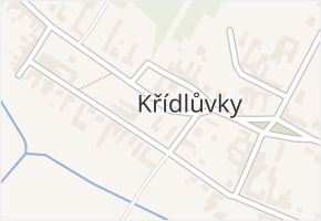 Křídlůvky v obci Křídlůvky - mapa části obce