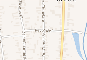 Revoluční v obci Křinec - mapa ulice