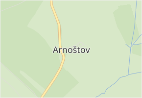Arnoštov v obci Křišťanov - mapa části obce