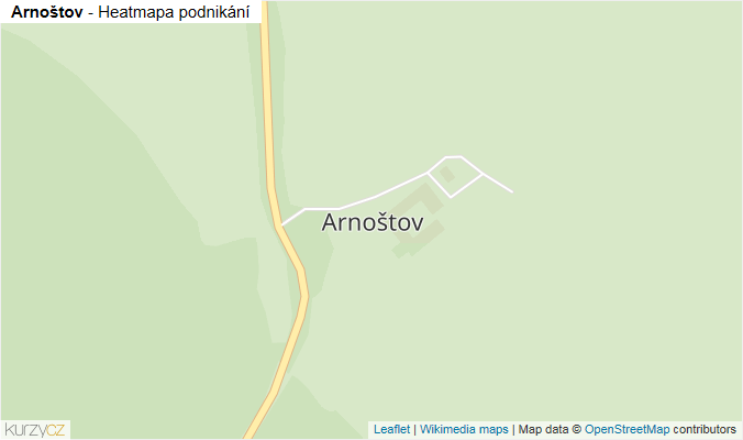 Mapa Arnoštov - Firmy v části obce.
