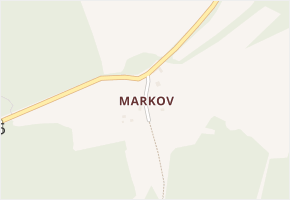 Markov v obci Křišťanov - mapa části obce