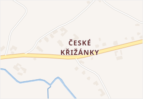 České Křižánky v obci Křižánky - mapa části obce