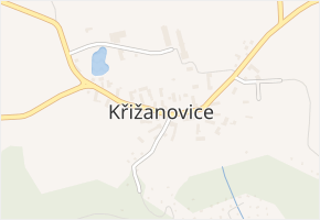 Křižanovice v obci Křižanovice - mapa části obce