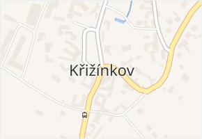 Křižínkov v obci Křižínkov - mapa části obce