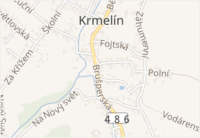 Brušperská v obci Krmelín - mapa ulice