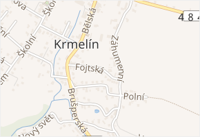 Fojtská v obci Krmelín - mapa ulice