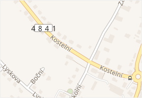 Kostelní v obci Krmelín - mapa ulice
