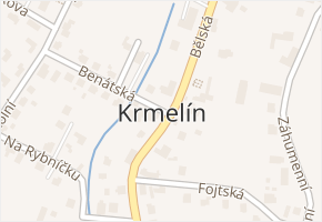 Na Mečník v obci Krmelín - mapa ulice