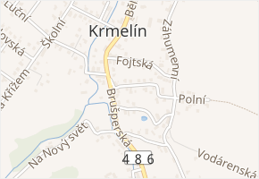Na Svahu v obci Krmelín - mapa ulice