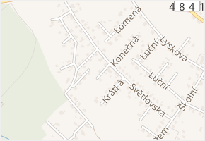 Rovná v obci Krmelín - mapa ulice
