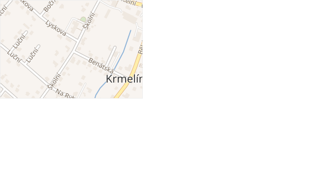 Školní v obci Krmelín - mapa ulice