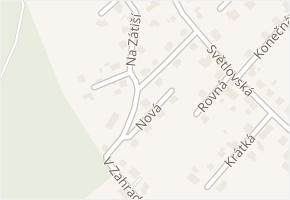 V Zahradách v obci Krmelín - mapa ulice