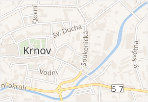 Barvířská v obci Krnov - mapa ulice