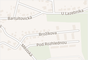 Brožíkova v obci Krnov - mapa ulice