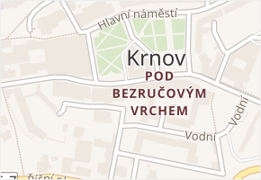 Hlavní náměstí v obci Krnov - mapa ulice