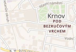 Hobzíkova v obci Krnov - mapa ulice
