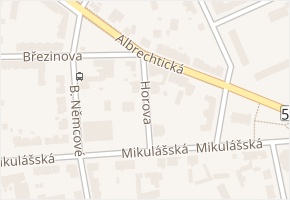 Horova v obci Krnov - mapa ulice