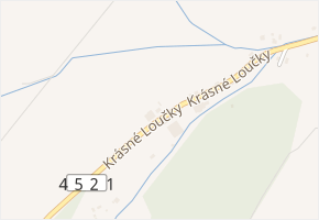 Krásné Loučky v obci Krnov - mapa ulice