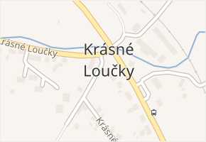 Krásné Loučky v obci Krnov - mapa části obce