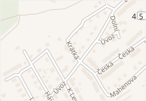 Krátká v obci Krnov - mapa ulice