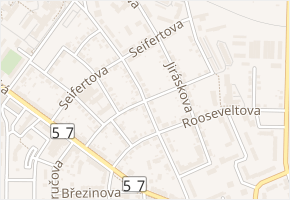 Křižkovského v obci Krnov - mapa ulice