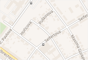 Máchova v obci Krnov - mapa ulice