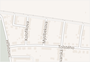 Myslbekova v obci Krnov - mapa ulice