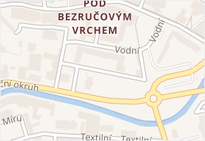 Na Hradbách v obci Krnov - mapa ulice