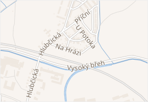 Na Hrázi v obci Krnov - mapa ulice
