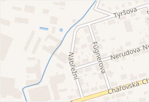 Nábřežní v obci Krnov - mapa ulice