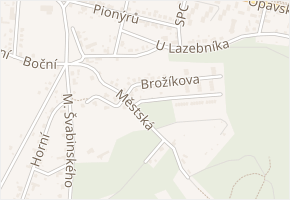 Pod Rozhlednou v obci Krnov - mapa ulice