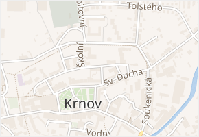 Purkyňova v obci Krnov - mapa ulice