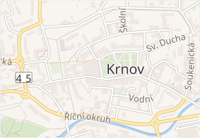 Radniční v obci Krnov - mapa ulice