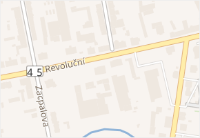 Revoluční v obci Krnov - mapa ulice