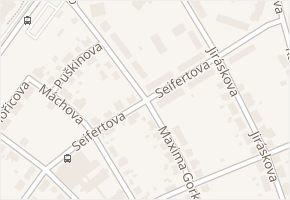 Seifertova v obci Krnov - mapa ulice