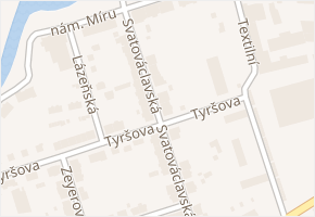 Sídliště pod Cvilínem v obci Krnov - mapa ulice