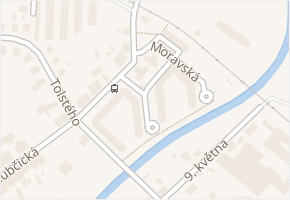 Slezská v obci Krnov - mapa ulice