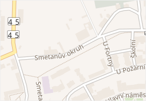 Smetanův okruh v obci Krnov - mapa ulice