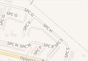 SPC H v obci Krnov - mapa ulice