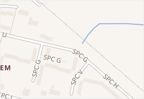 SPC Z v obci Krnov - mapa ulice