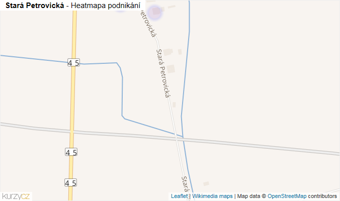 Mapa Stará Petrovická - Firmy v ulici.