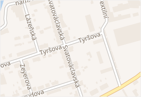Svatováclavská v obci Krnov - mapa ulice