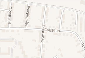 Tolstého v obci Krnov - mapa ulice