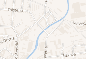 U Jatek v obci Krnov - mapa ulice